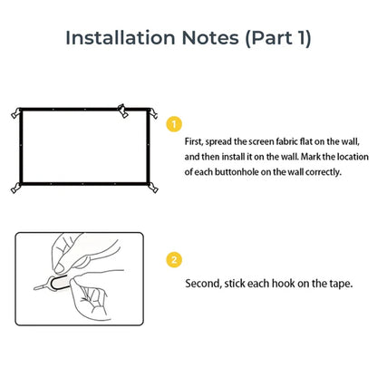 CinemaGlow™ Portable Projection Screen